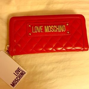 Authentic Love Moschino Quilted Wallet